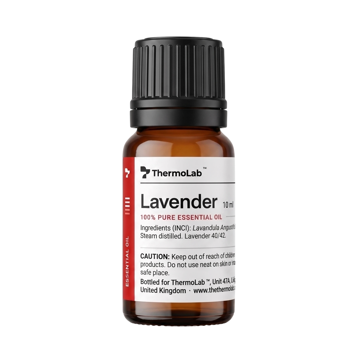 ThermoLab™ Pure Lavender Essential Oil 10ml — 100% Lavandula Angustifolia | Steam Sauna Aromatherapy