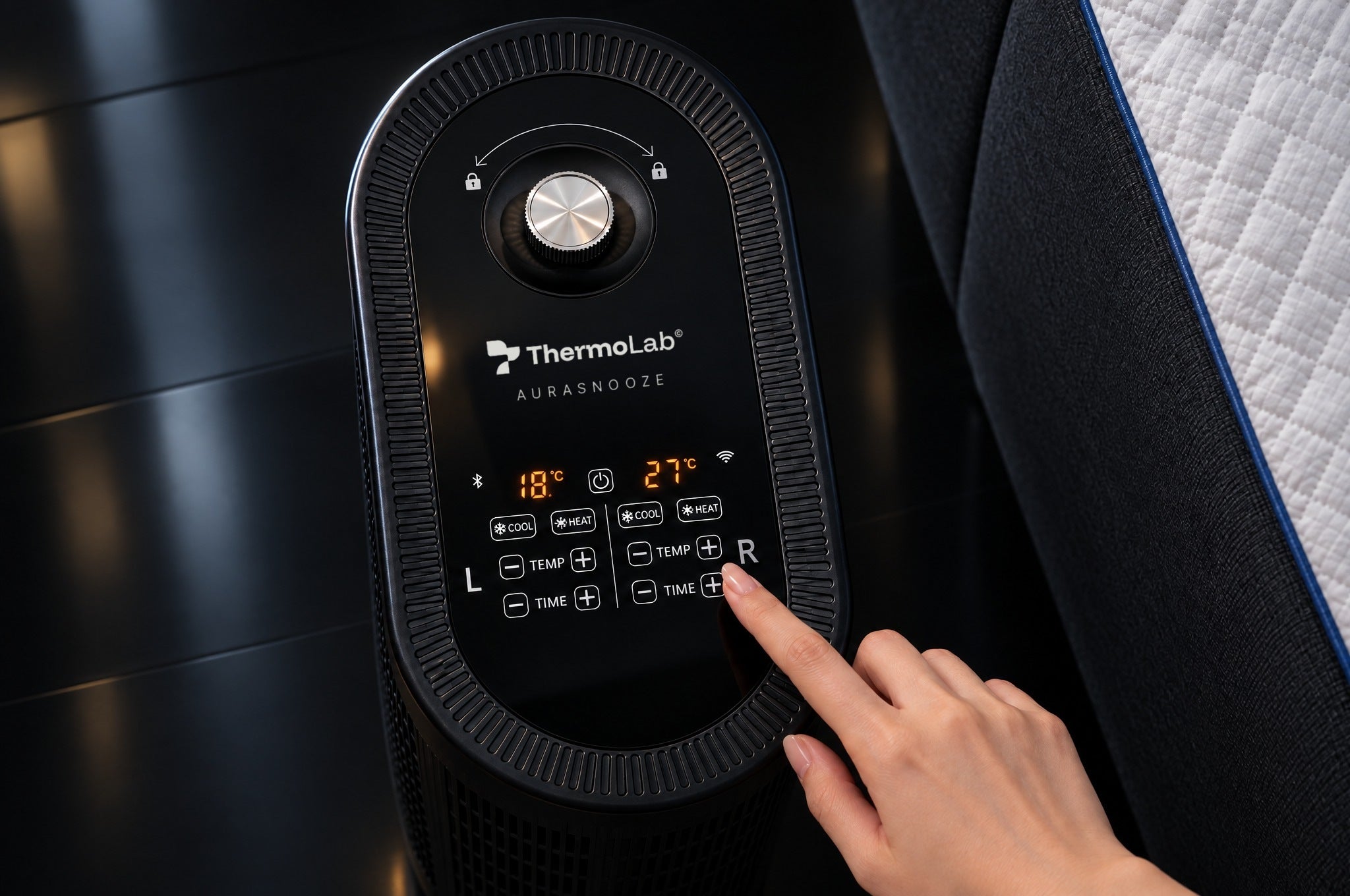 AuraSnooze control unit top panel