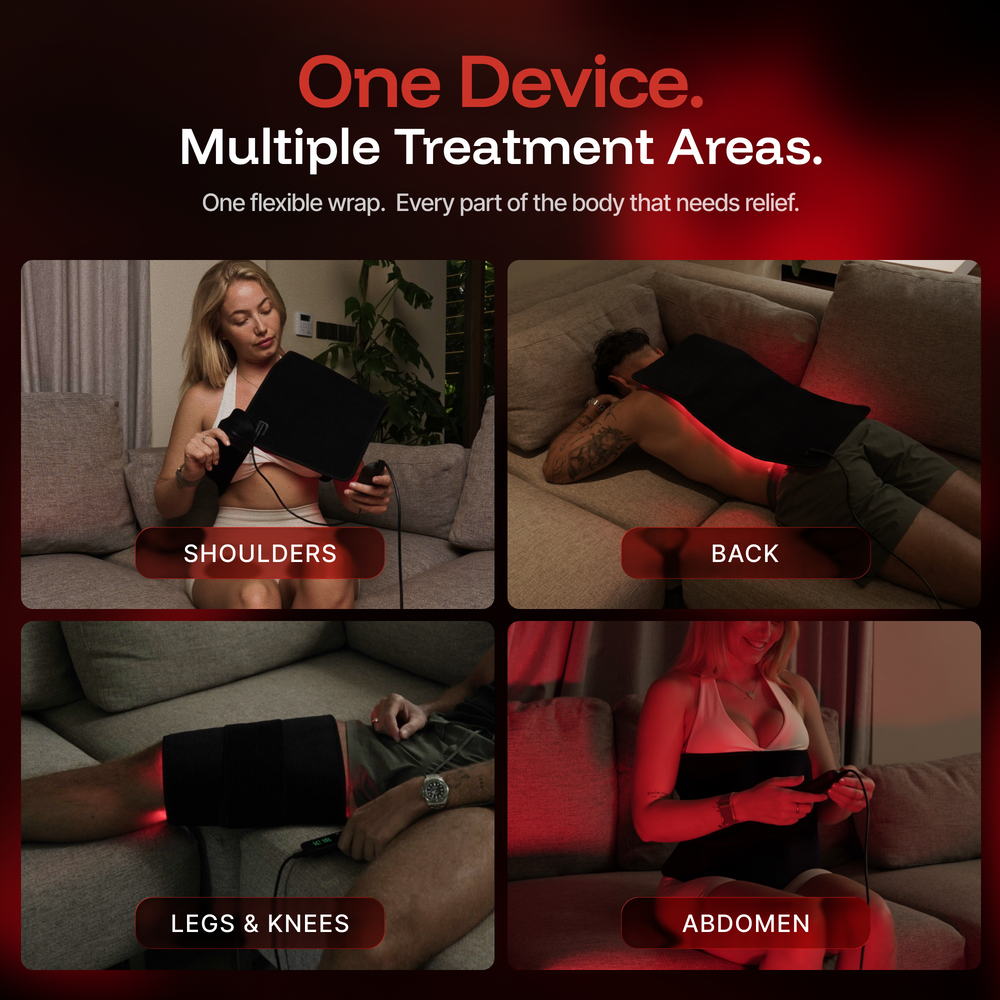 ThermoLab Auracell Pro red light therapy belt 24 x 12in – wearable 660nm and 850nm LED wrap