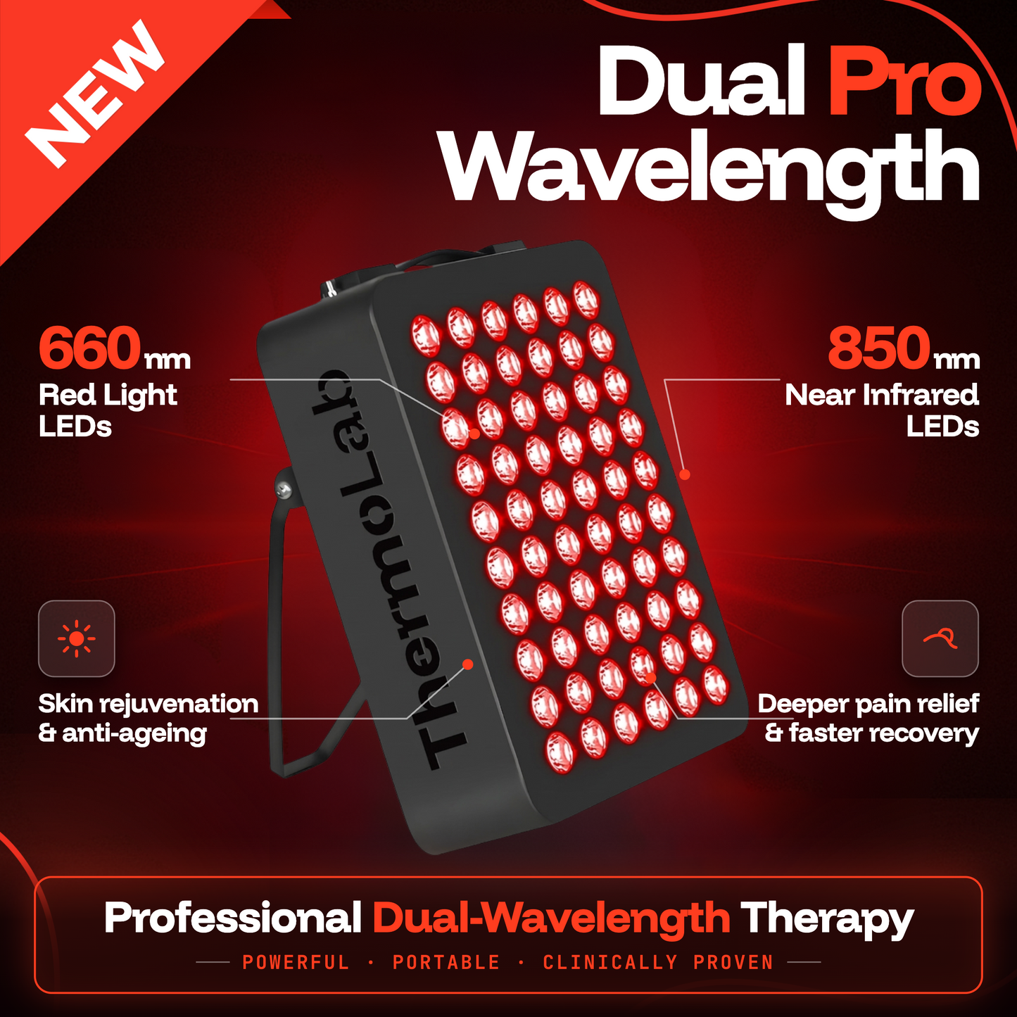 ThermoLab Aura™ Pro 300W Infrared LED Light Panel
