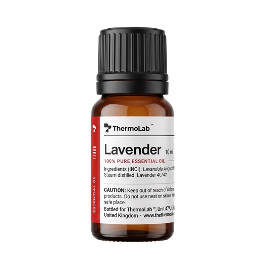 ThermoLab pure lavender essential oil 10ml – 100% Lavandula angustifolia for steam sauna aroma pot