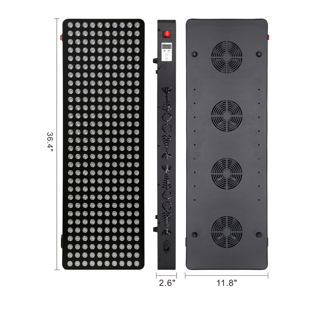 ThermoLab S1500 1500W red light therapy panel – large red and infrared light panel for home or studio