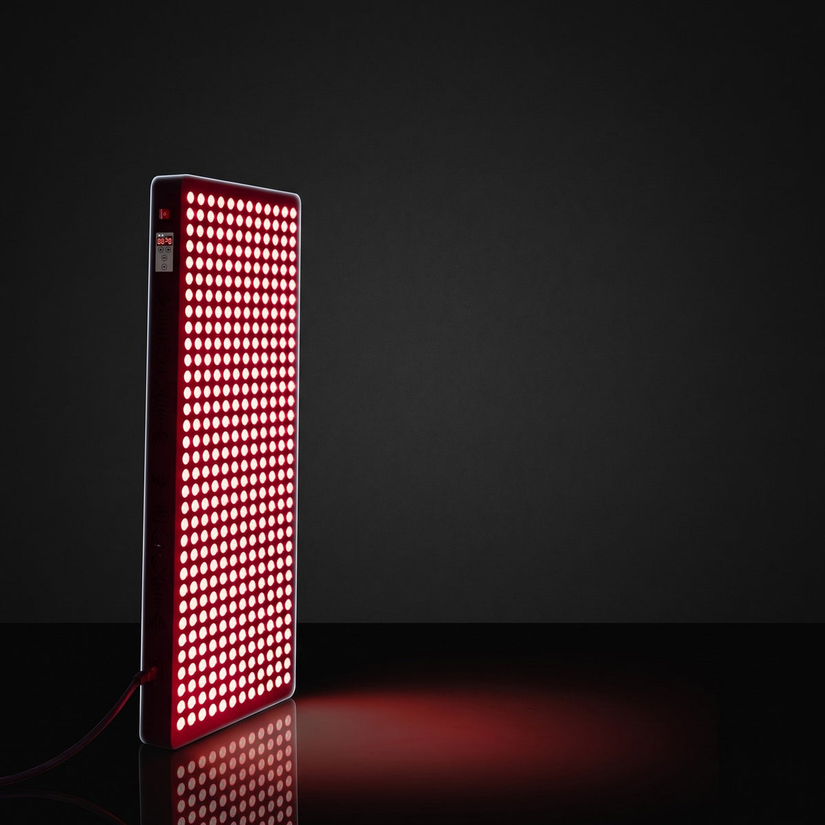 ThermoLab S3000 3000W red light therapy panel – with LEDs switched on