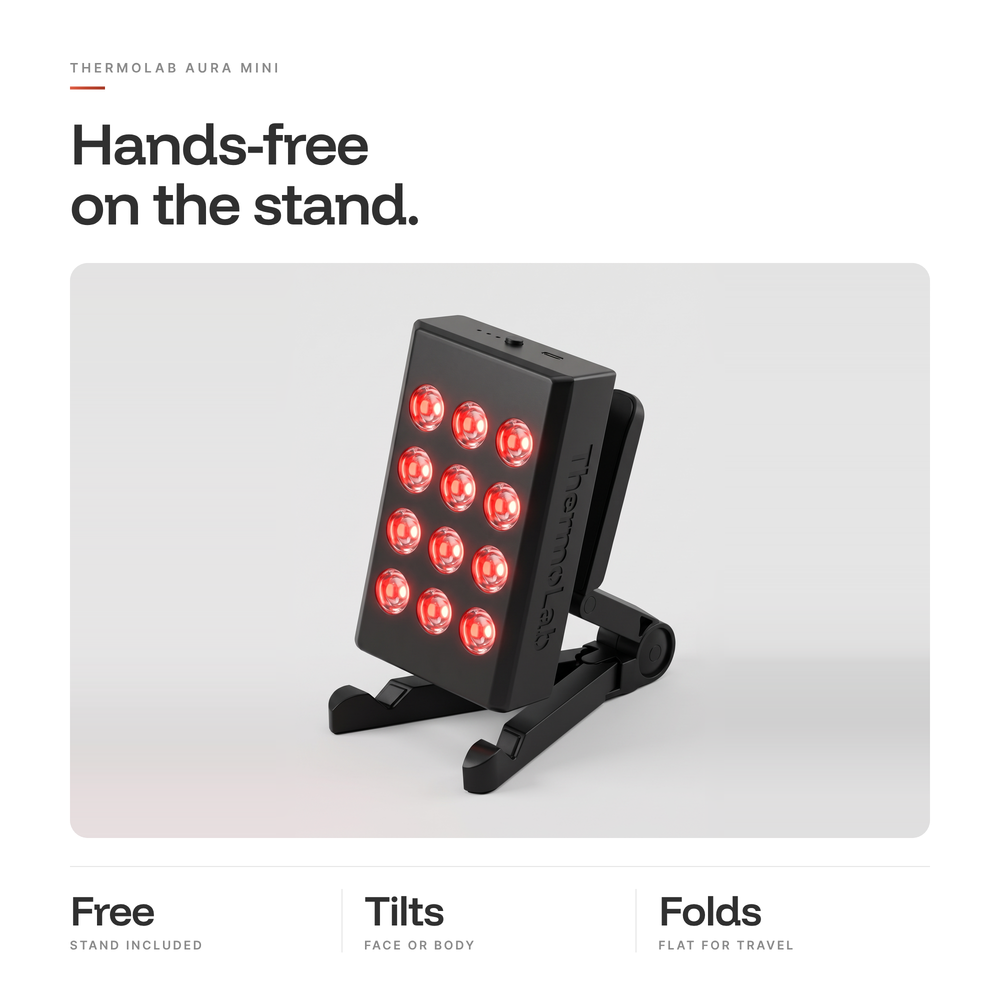 ThermoLab Aura™ Mini — Rechargeable Portable Red Light Therapy Panel